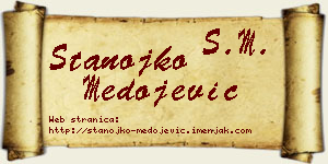 Stanojko Medojević vizit kartica